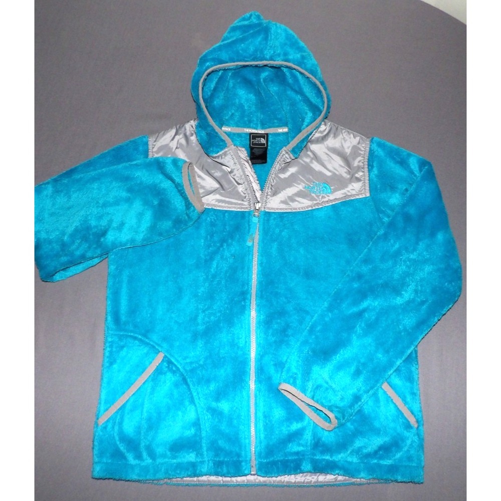 The North Face Zip-Up Hooded Soft Shell / Fuzzy Fleece Jacket Youth Girl's XL